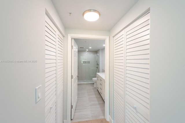 2000 N Bayshore Dr Unit 203, Miami, FL 33137 - corridor featuring light wood finished floors