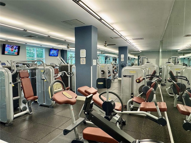 2000 N Bayshore Dr Unit 203, Miami, FL 33137 - exercise room with washer and clothes dryer