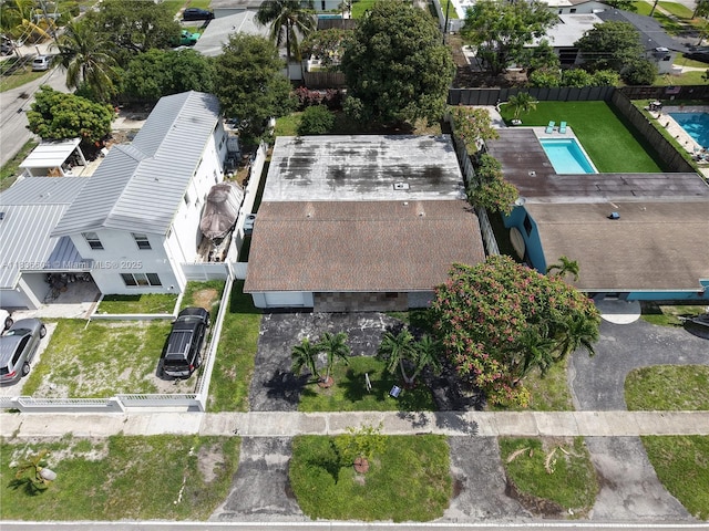 4721 W Park Rd, Hollywood, FL 33021 - bird's eye view of a pool area