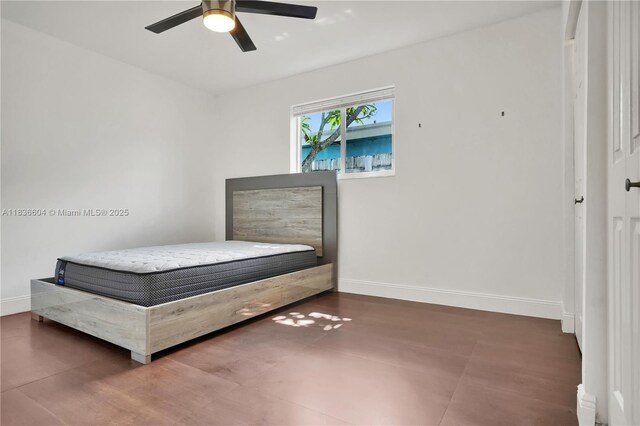 4721 W Park Rd, Hollywood, FL 33021 - bedroom featuring baseboards and a ceiling fan