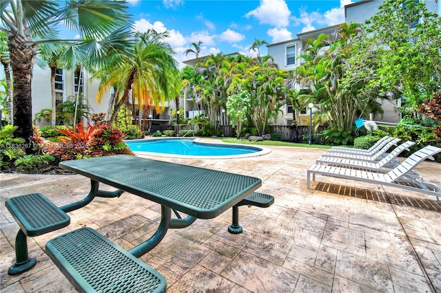 6886 N Kendall Dr Unit D102, Pinecrest, FL 33156 - view of pool featuring a patio area