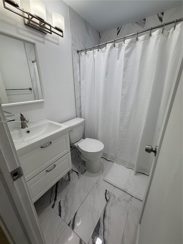 1061 NW 128th Ave, Miami, FL 33182 - full bathroom featuring marble look tile flooring and vanity