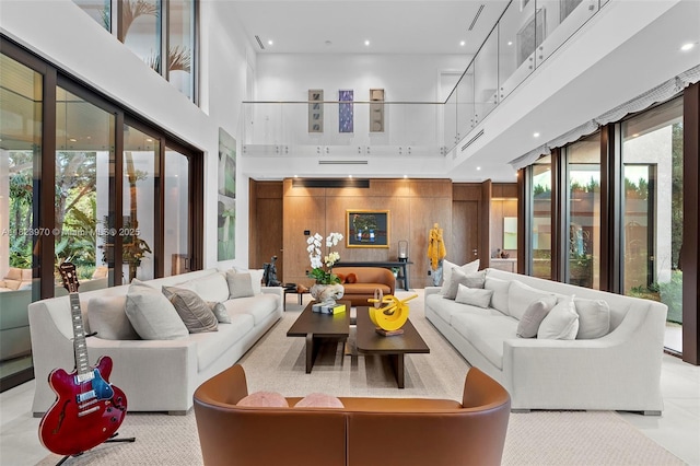 8875 SW 61st Ct, Pinecrest, FL 33156 - community lobby with a high ceiling and recessed lighting