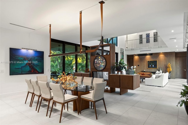 8875 SW 61st Ct, Pinecrest, FL 33156 - dining space featuring a wall of windows