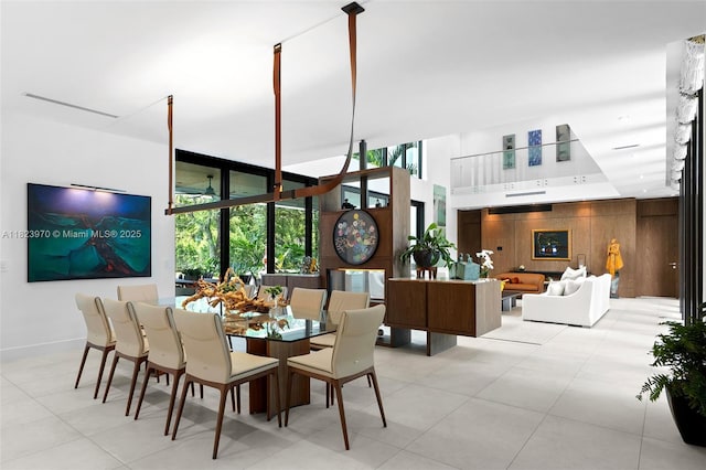 8875 SW 61st Ct, Pinecrest, FL 33156 - dining space with wooden walls
