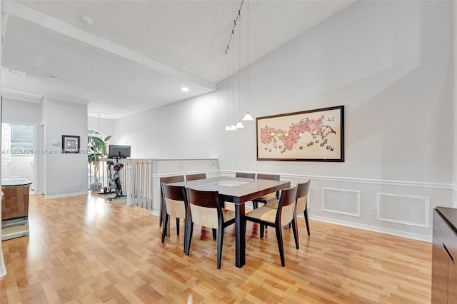 12442 NW 10th Ct Unit C-14, Coral Springs, FL 33071 - dining space with light wood-style flooring and recessed lighting