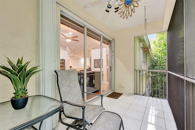 12442 NW 10th Ct Unit C-14, Coral Springs, FL 33071 - sunroom with a ceiling fan