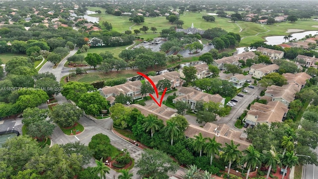 12442 NW 10th Ct Unit C-14, Coral Springs, FL 33071 - aerial view of property's location with a large body of water and nearby suburban area