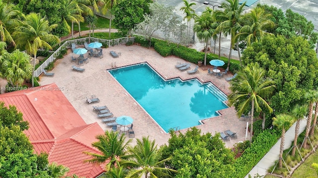 12442 NW 10th Ct Unit C-14, Coral Springs, FL 33071 - community pool with a patio area