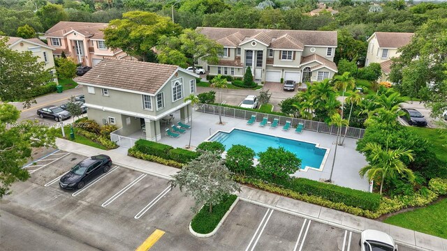 12442 NW 10th Ct Unit C-14, Coral Springs, FL 33071 - aerial view of residential area with a pool area