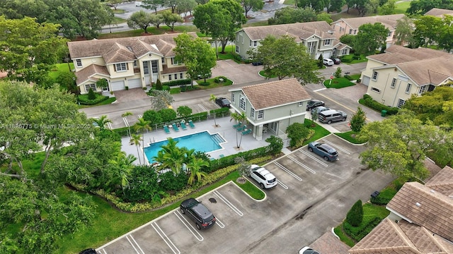 12442 NW 10th Ct Unit C-14, Coral Springs, FL 33071 - aerial view of residential area with a pool area
