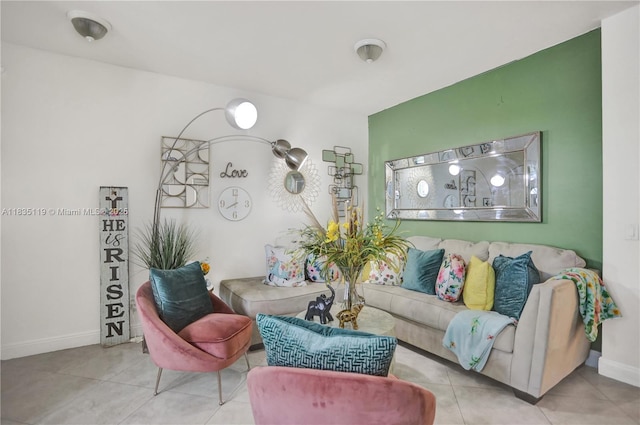 4292 SW 156th Ave Unit 154, Miramar, FL 33027 - tiled living area with baseboards