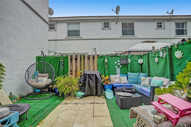 4292 SW 156th Ave Unit 154, Miramar, FL 33027 - view of patio with an outdoor living space