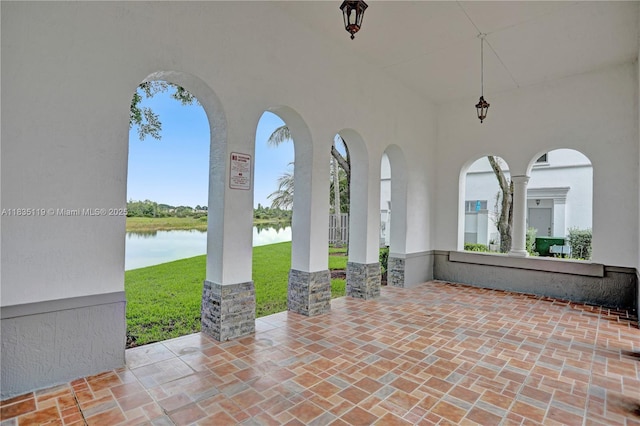 4292 SW 156th Ave Unit 154, Miramar, FL 33027 - view of patio / terrace featuring a water view