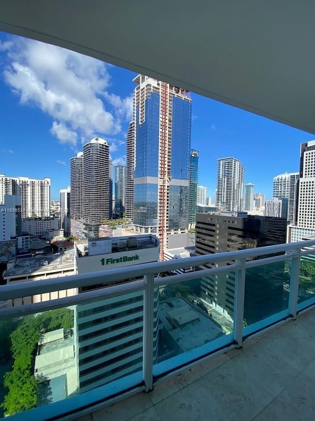 951 Brickell Ave Unit 2405, Miami, FL 33131 - balcony with a view of skyline