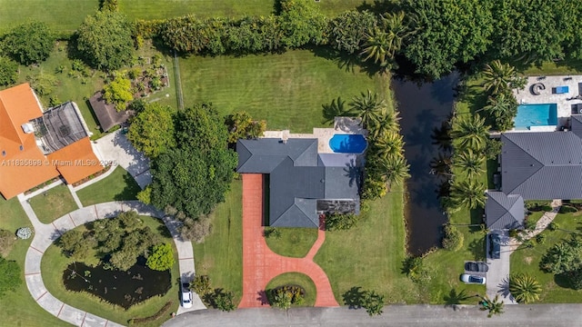 11965 SW 15th Ct, Davie, FL 33325 - drone / aerial view of a pool