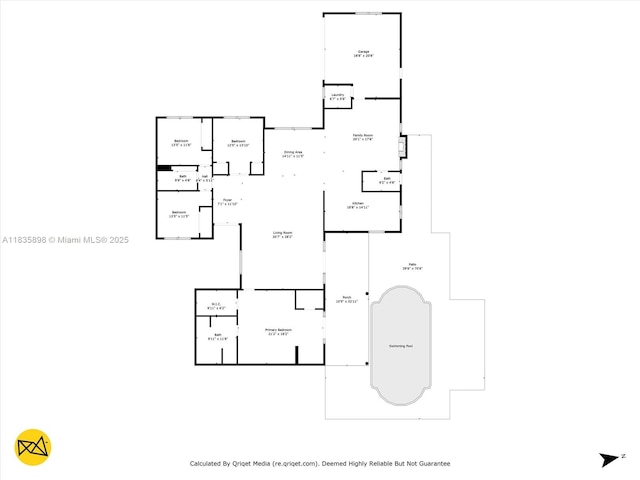 11965 SW 15th Ct, Davie, FL 33325 - view of home floor plan