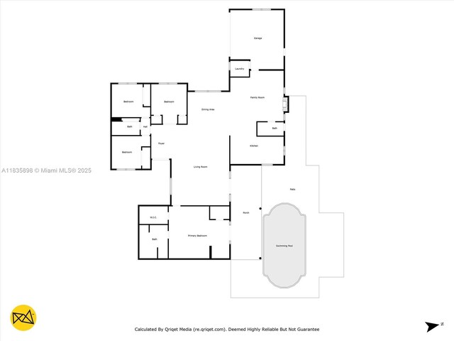 11965 SW 15th Ct, Davie, FL 33325 - view of property floor plan