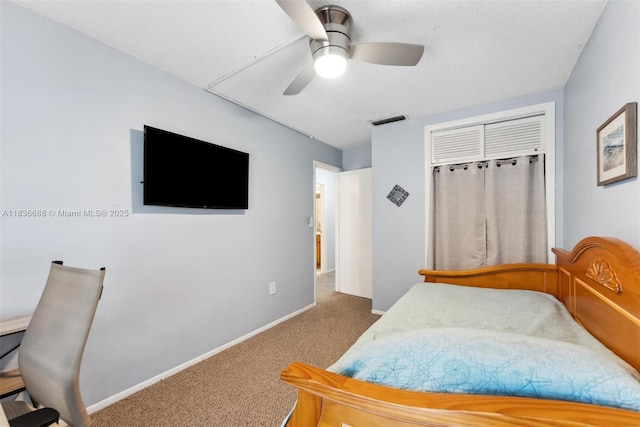 3300 Atlanta St, Hollywood, FL 33021 - bedroom with carpet and ceiling fan