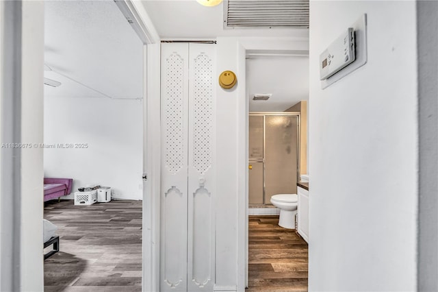 3401 N Country Club Dr Unit 308, Aventura, FL 33180 - hall featuring wood finished floors