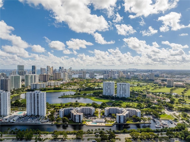 3401 N Country Club Dr Unit 308, Aventura, FL 33180 - bird's eye view of city skyline and a nearby body of water