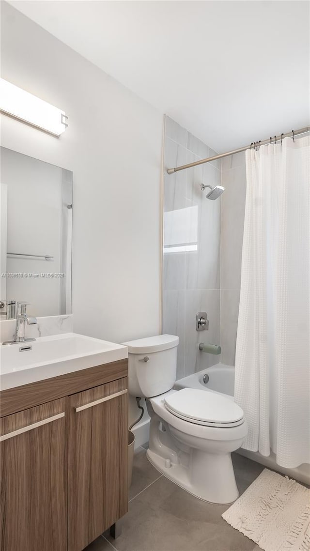 15107 NW 8th St, Pembroke Pines, FL 33028 - full bath featuring shower / bath combination with curtain, vanity, and tile patterned floors
