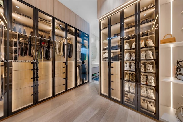 1351 SW 16th St, Miami, FL 33145 - spacious closet featuring wood finished floors