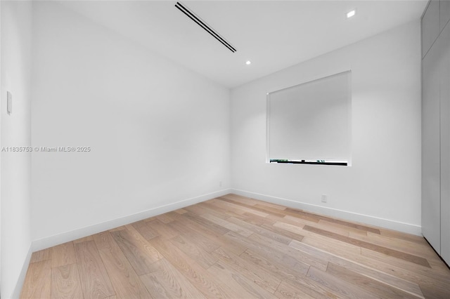 1351 SW 16th St, Miami, FL 33145 - unfurnished room with light wood-style floors and recessed lighting