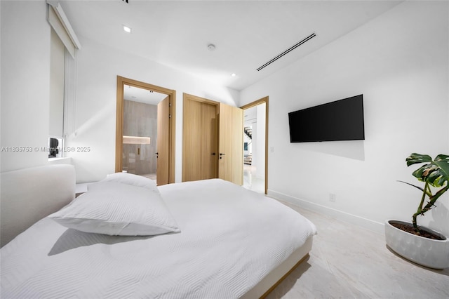 1351 SW 16th St, Miami, FL 33145 - bedroom with ensuite bathroom and baseboards