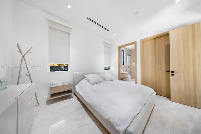 1351 SW 16th St, Miami, FL 33145 - bedroom featuring ensuite bathroom and recessed lighting