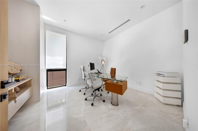 1351 SW 16th St, Miami, FL 33145 - office area featuring baseboards