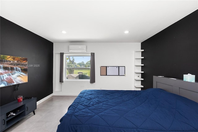5712 White Hickory Cir, Tamarac, FL 33319 - bedroom featuring recessed lighting and a wall unit AC