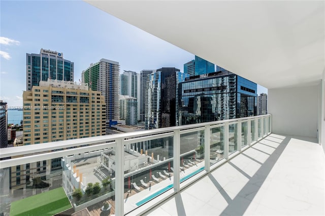 1080 Brickell Ave Unit 1708, Miami, FL 33131 - balcony featuring a skyline view