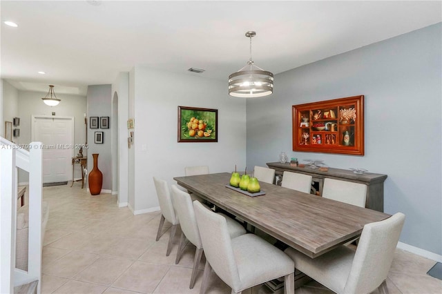 12548 SW 126th Ave, Miami, FL 33186 - dining area with light tile patterned floors and recessed lighting