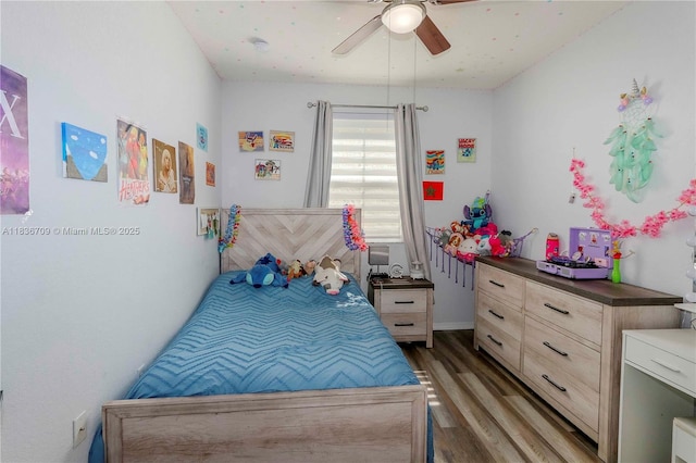 12548 SW 126th Ave, Miami, FL 33186 - bedroom featuring wood finished floors and a ceiling fan