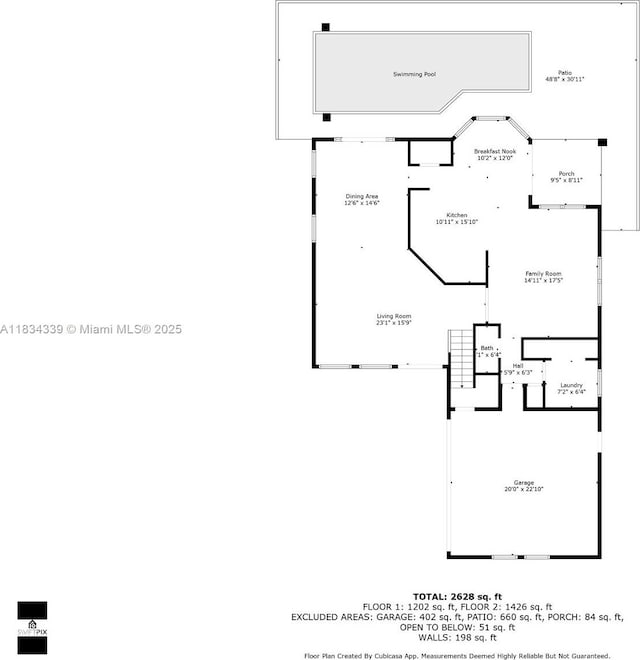 1007 NW 99th Ct, Miami, FL 33172 - view of property floor plan