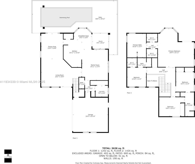 1007 NW 99th Ct, Miami, FL 33172 - view of property floor plan