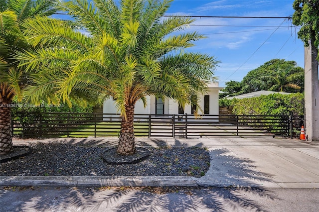 120 NW 41st St, Miami, FL 33127 - view of property hidden behind natural elements with a gate and stucco siding