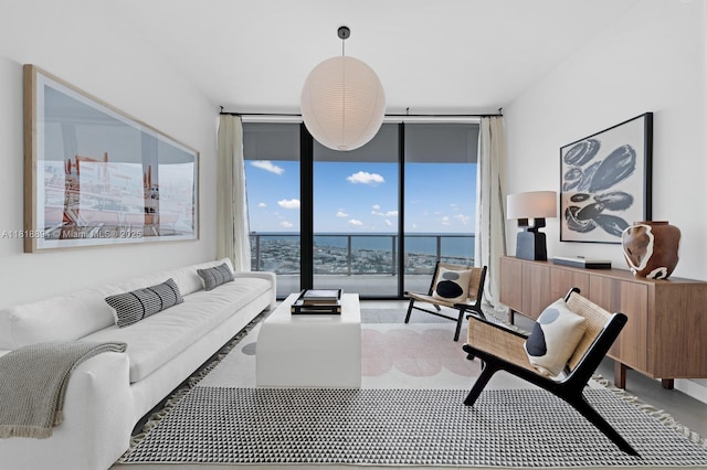500 Alton Rd Unit 4004, Miami Beach, FL 33139 - living room with a wall of windows