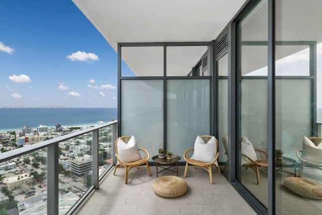 500 Alton Rd Unit 4004, Miami Beach, FL 33139 - balcony featuring a water view and a view of city