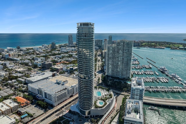500 Alton Rd Unit 4004, Miami Beach, FL 33139 - view of urban area with a large body of water and a marina