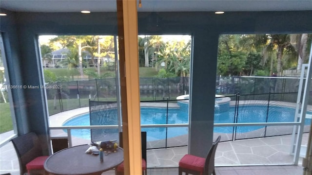 170 NE Dominican Ter, Port St Lucie, FL 34983 - view of pool with a pool with connected hot tub