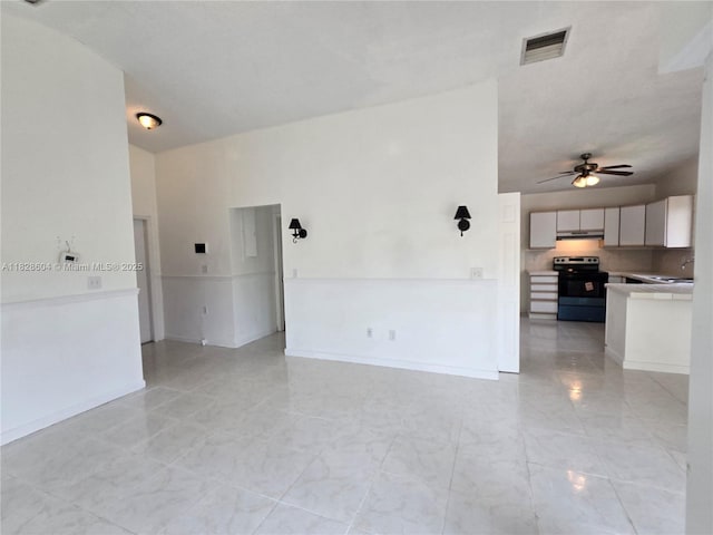 13567 SW 286th Ter, Homestead, FL 33033 - unfurnished room with a ceiling fan and light marble finish flooring