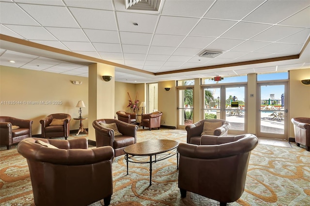 1532 Whitehall Dr Unit 202, Davie, FL 33324 - common area with a paneled ceiling
