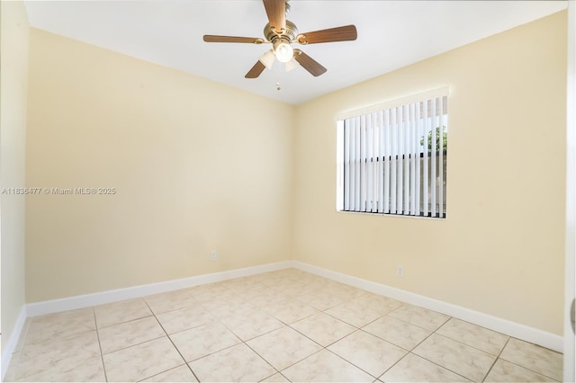 10332 Sunrise Lakes Blvd Unit 206, Sunrise, FL 33322 - unfurnished room featuring light tile patterned flooring and ceiling fan