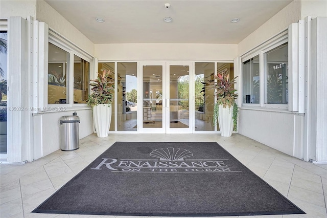 6051 N Ocean Dr Unit 404, Hollywood, FL 33019 - view of exterior entry with french doors