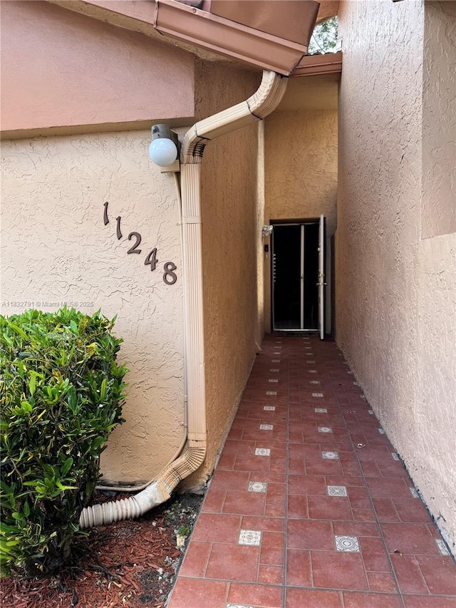 11248 SW 11th St, Pembroke Pines, FL 33025 - property entrance featuring stucco siding
