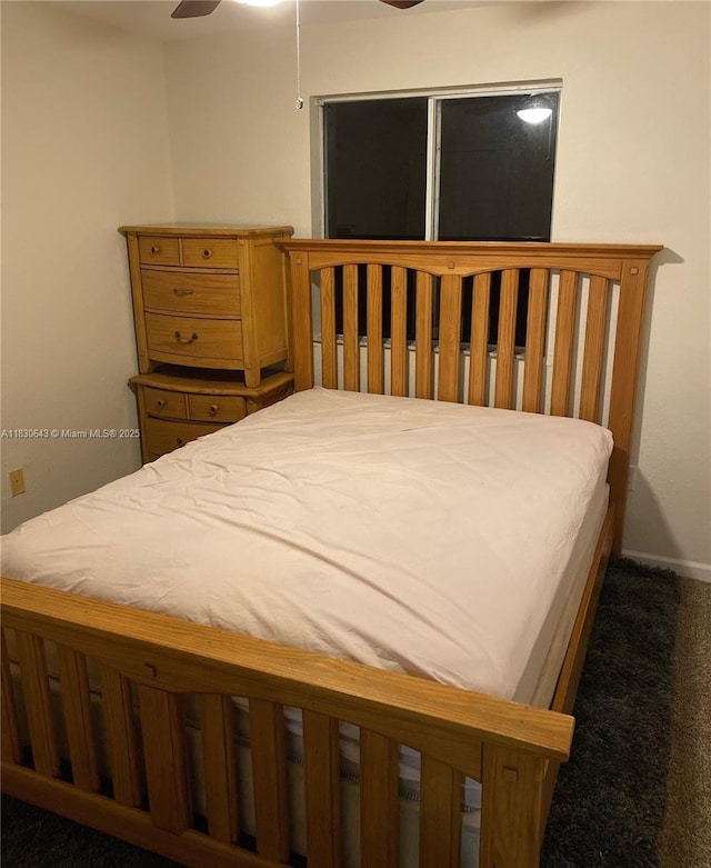 1549 SE 24th Ct Unit 225, Homestead, FL 33035 - carpeted bedroom featuring baseboards and a ceiling fan