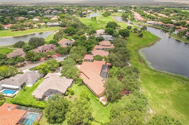 1910 Preston Trl, Coral Springs, FL 33071 - aerial perspective of suburban area with a nearby body of water and a local golf course
