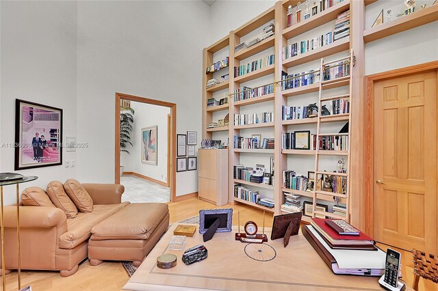 1910 Preston Trl, Coral Springs, FL 33071 - sitting room featuring a high ceiling and wood finished floors